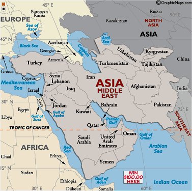map - Middle East